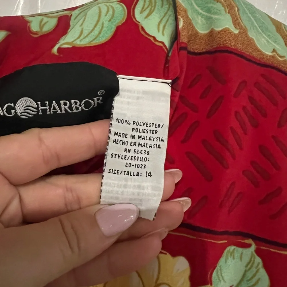 Sag Harbour Multicolor Floral Dress Size 14